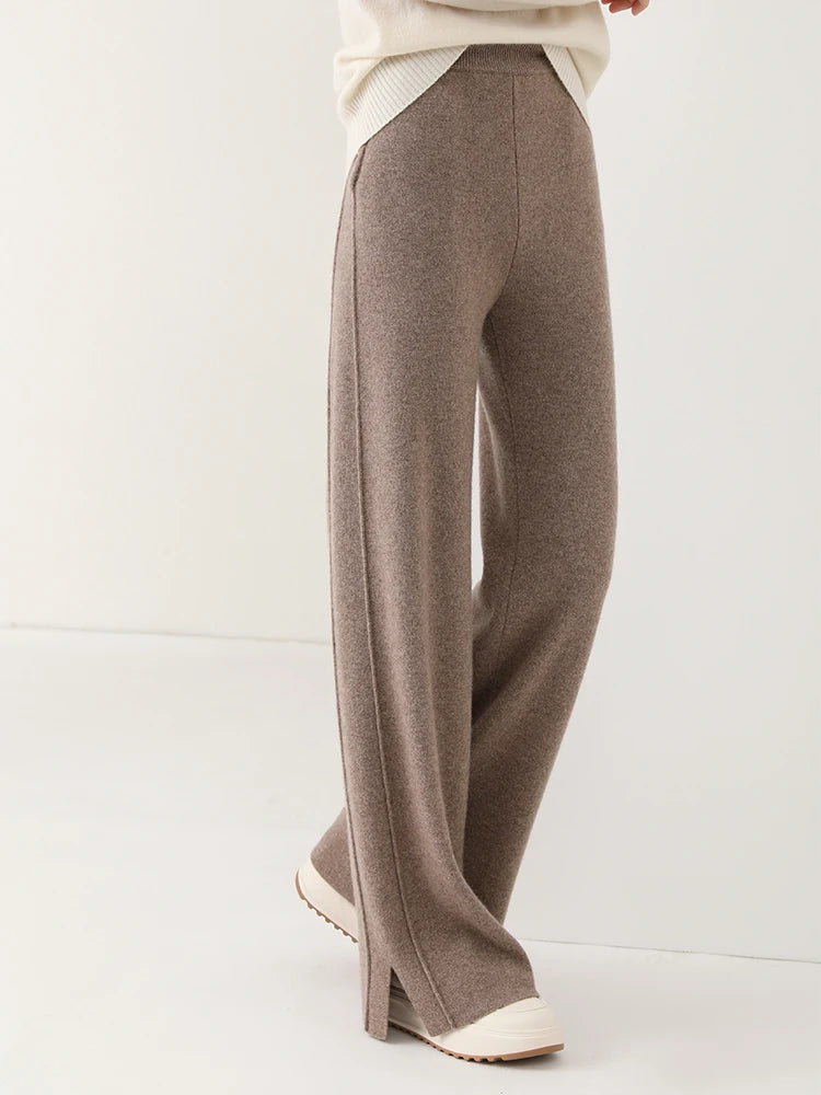 Women’s 100% Merino Wool Wide Leg Pants