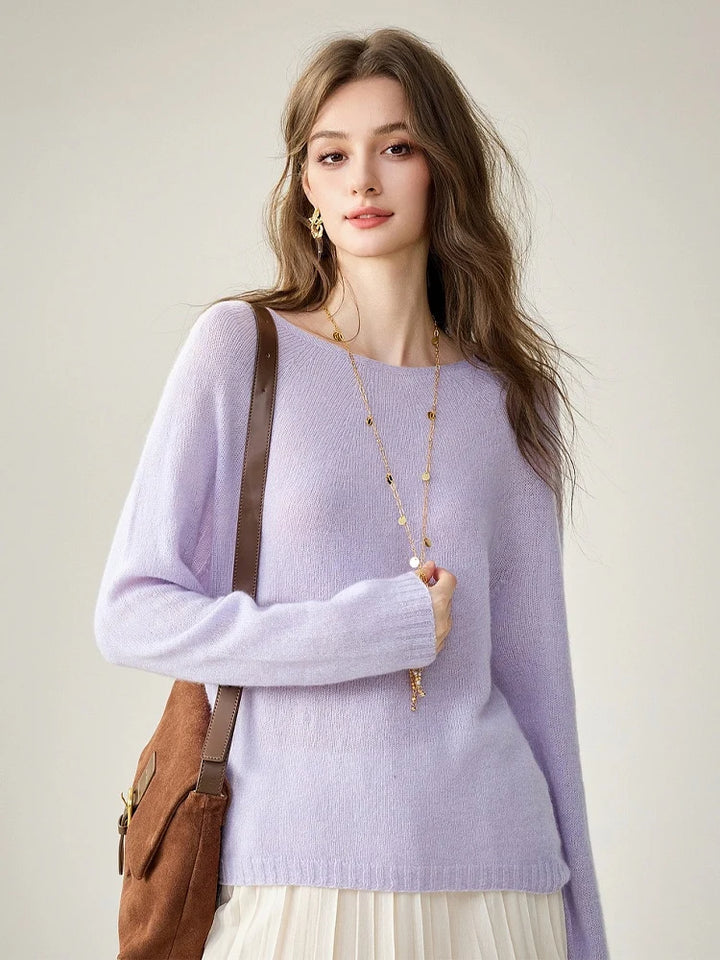 Women’s Cashmere Silk Pullover - V neck