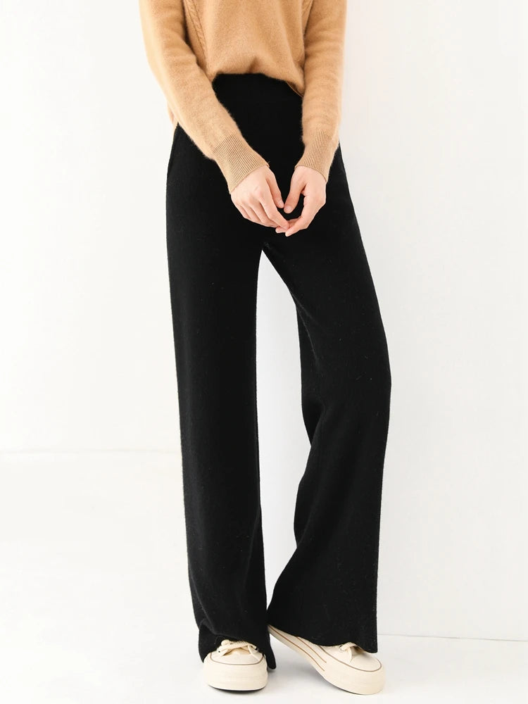 Women’s 100% Merino Wool Wide Leg Pants