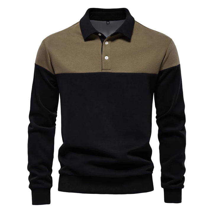 Men’s Color Block Casual Cotton Sweater