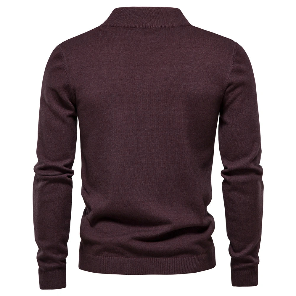 Men’s Warm Slim O-Neck Winter Pullover