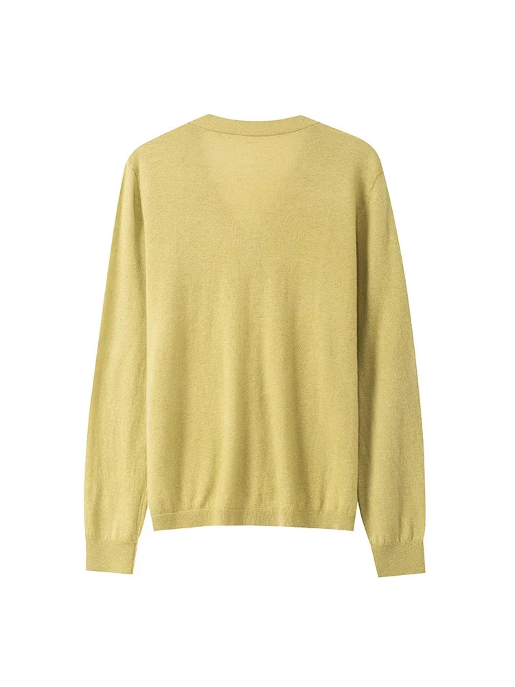 Women’s 100% Merino Wool V-Neck Cardigan