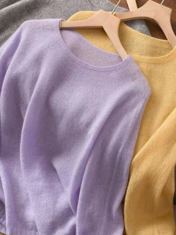 Women’s Cashmere Silk Pullover - V neck