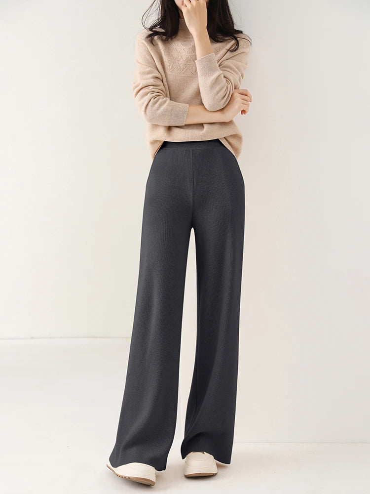 Women’s 100% Merino Wool Wide Leg Pants