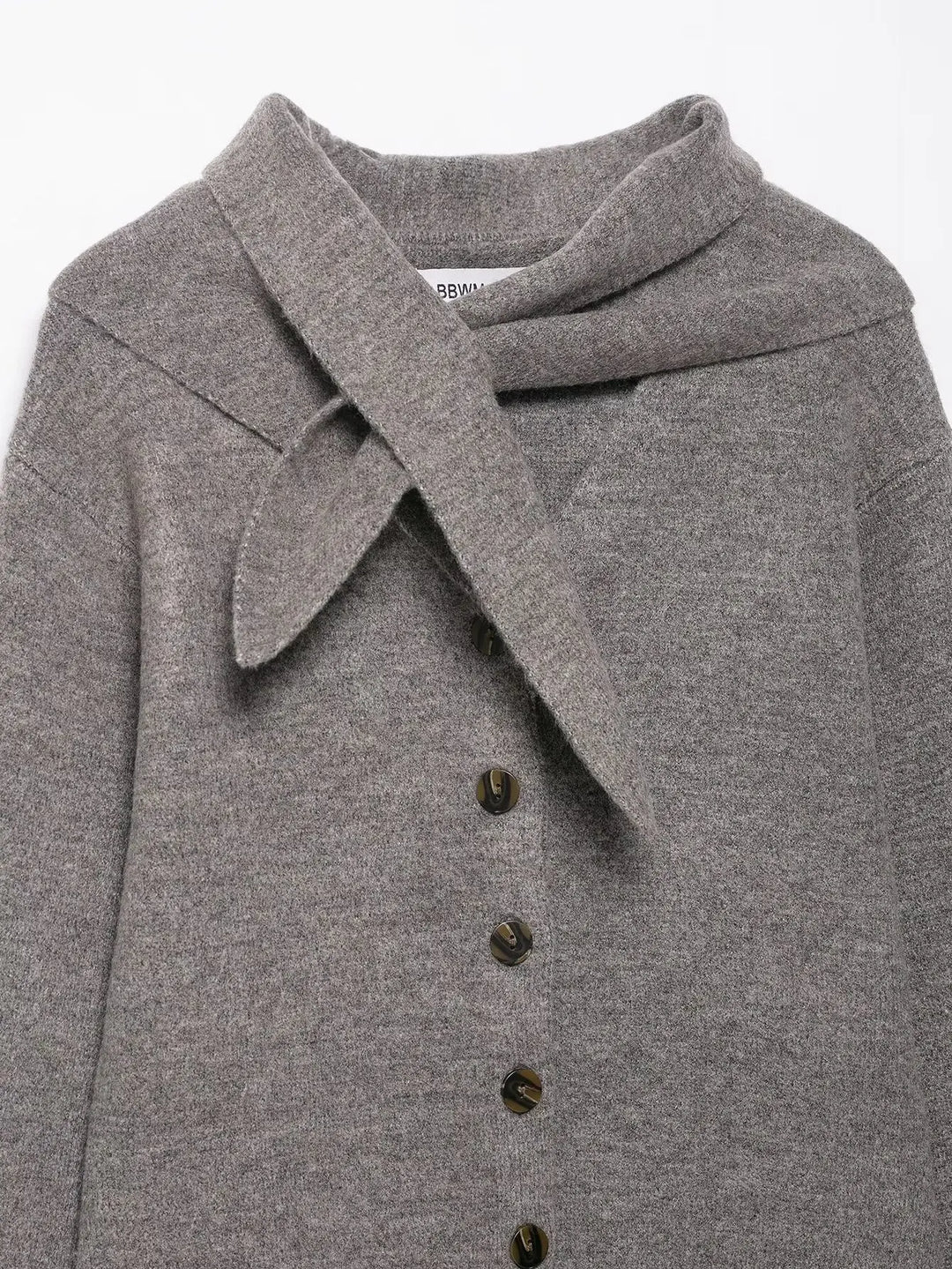 Women’s Knit Cardigan with Scarf Detail