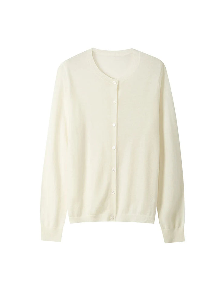Women’s 100% Wool Button Cardigan