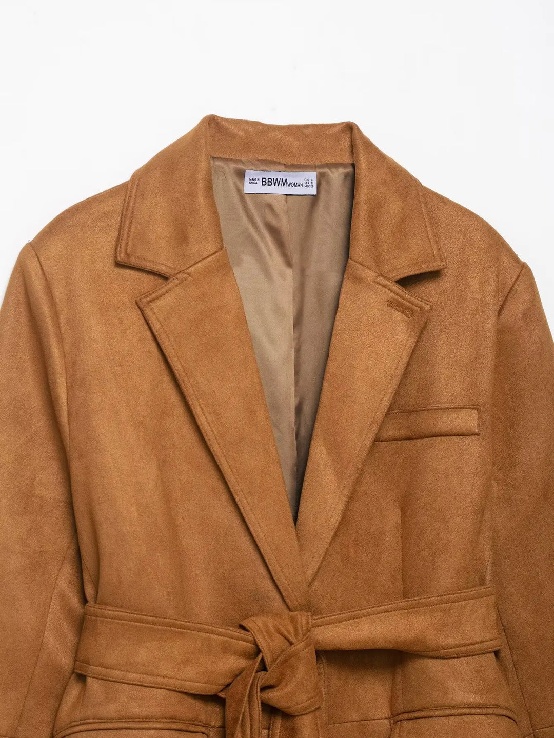 Women’s Faux Suede Lace-Up Fashion Jacket