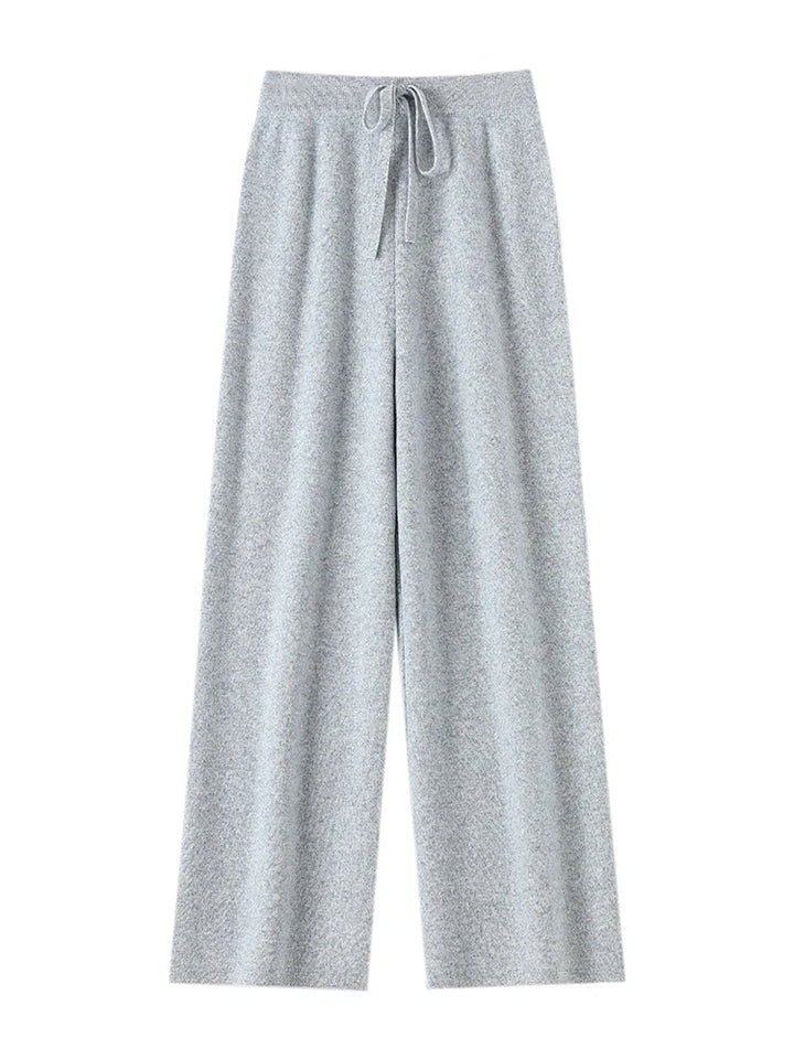 Women’s 100% Merino Wool Knitted Wide Leg Pants