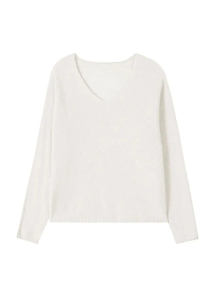 Women’s Cashmere Silk Pullover - V neck