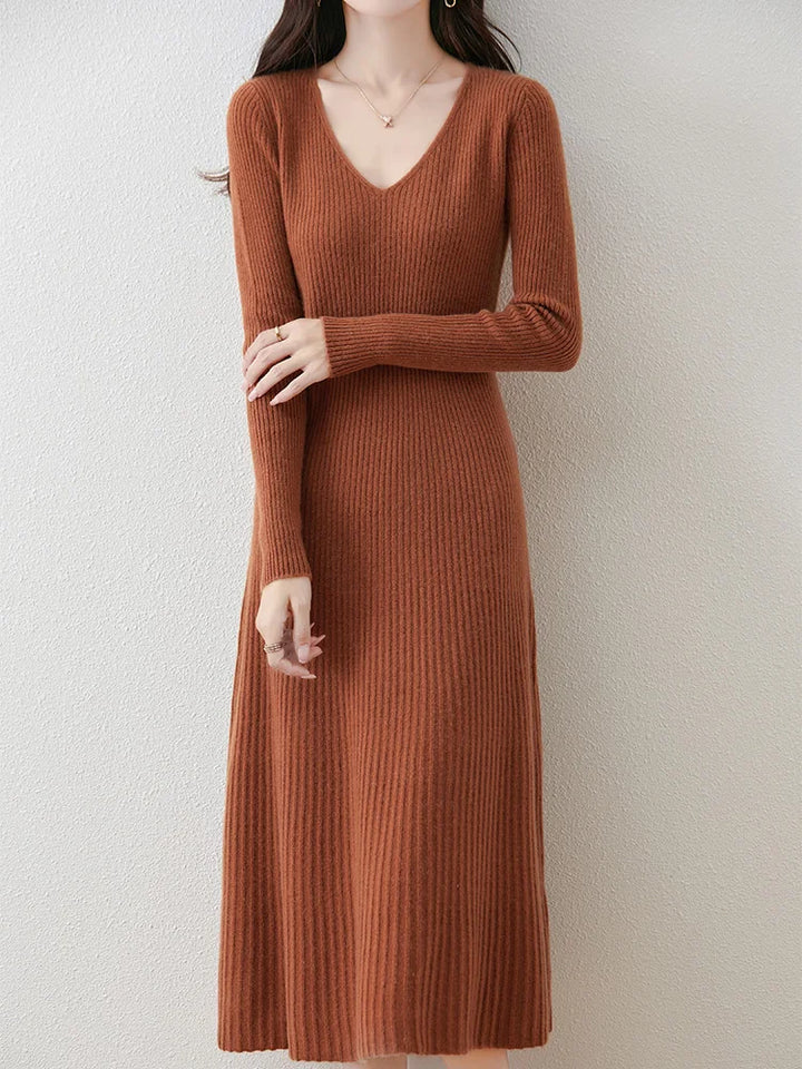 Women’s 100% Merino Wool Sweater Dress