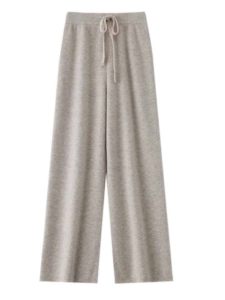 Women’s 100% Merino Wool Knitted Wide Leg Pants