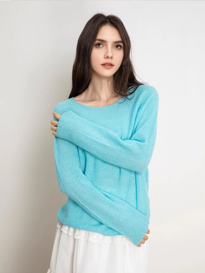 Women’s Cashmere Silk Pullover - V neck