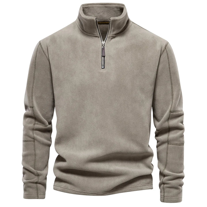 Men’s Warm Fleece Jacket – Thick Soft-Shell Pullover with Zipper