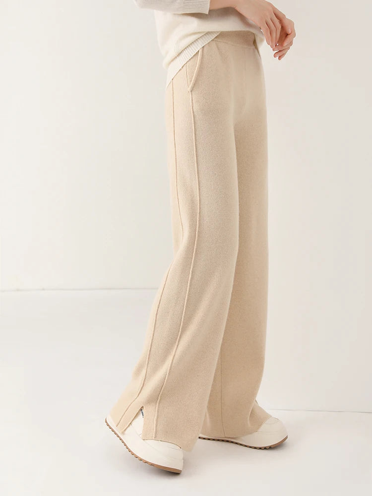Women’s 100% Merino Wool Wide Leg Pants