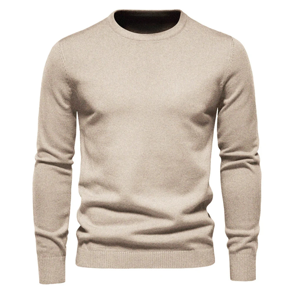 Men’s Warm Slim O-Neck Winter Pullover