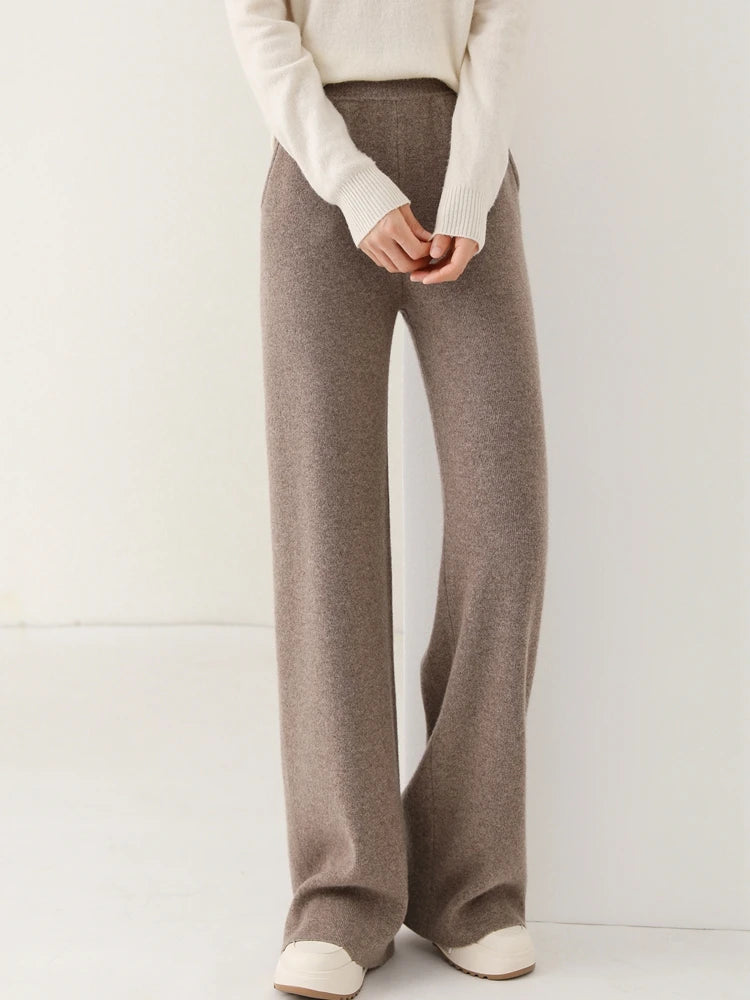 Women’s 100% Merino Wool Wide Leg Pants