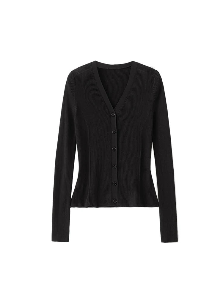 Women’s Silk Blend V-Neck Cardigan