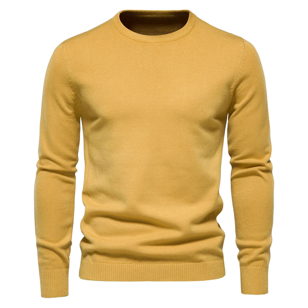 Men’s Warm Slim O-Neck Winter Pullover