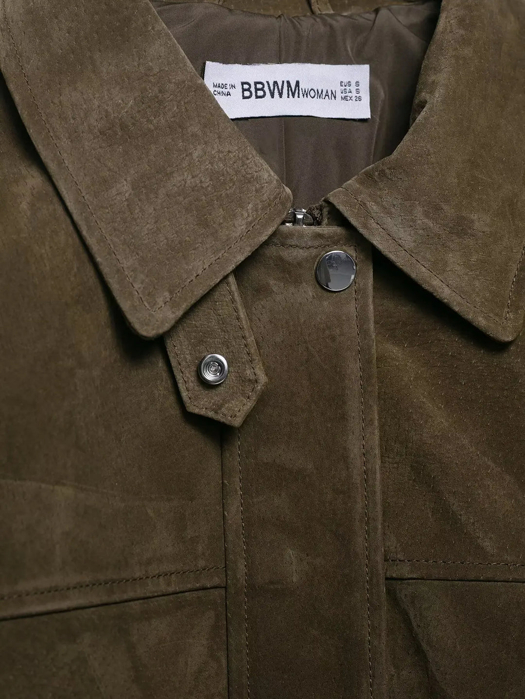 Women’s Elegant Suede Zipper Jacket – Turn-Down Collar Pilot Coat