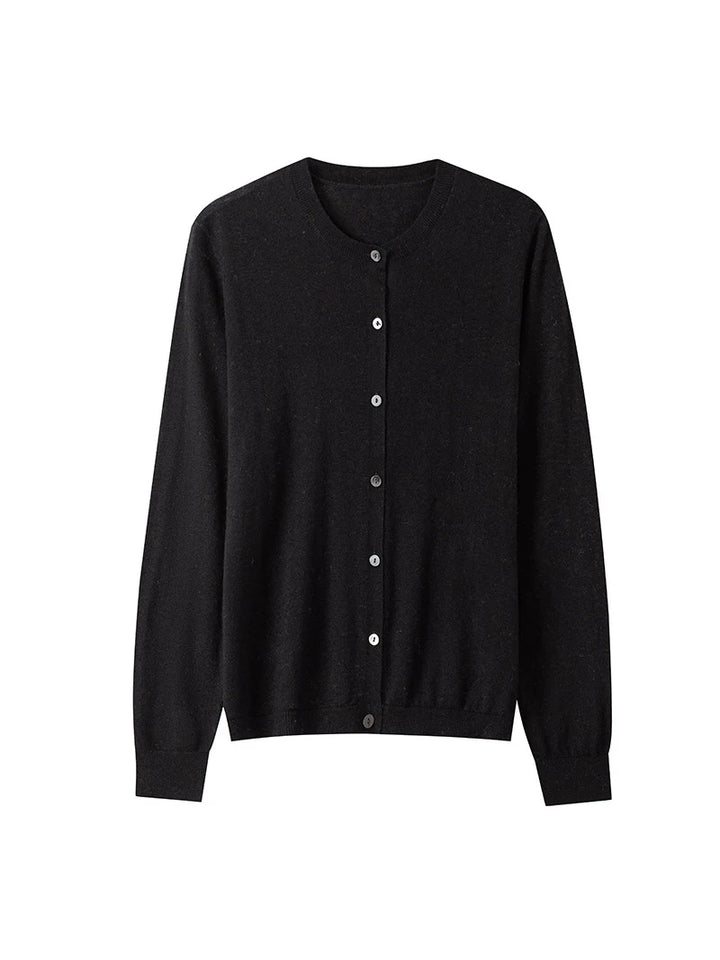 Women’s 100% Wool Button Cardigan