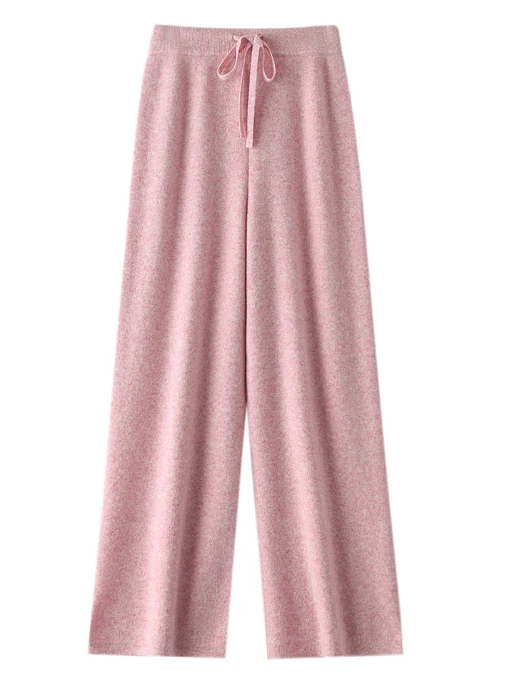 Women’s 100% Merino Wool Knitted Wide Leg Pants
