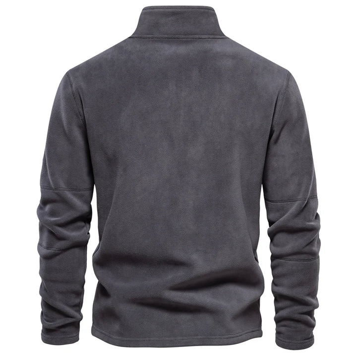 Men’s Warm Fleece Jacket – Thick Soft-Shell Pullover with Zipper