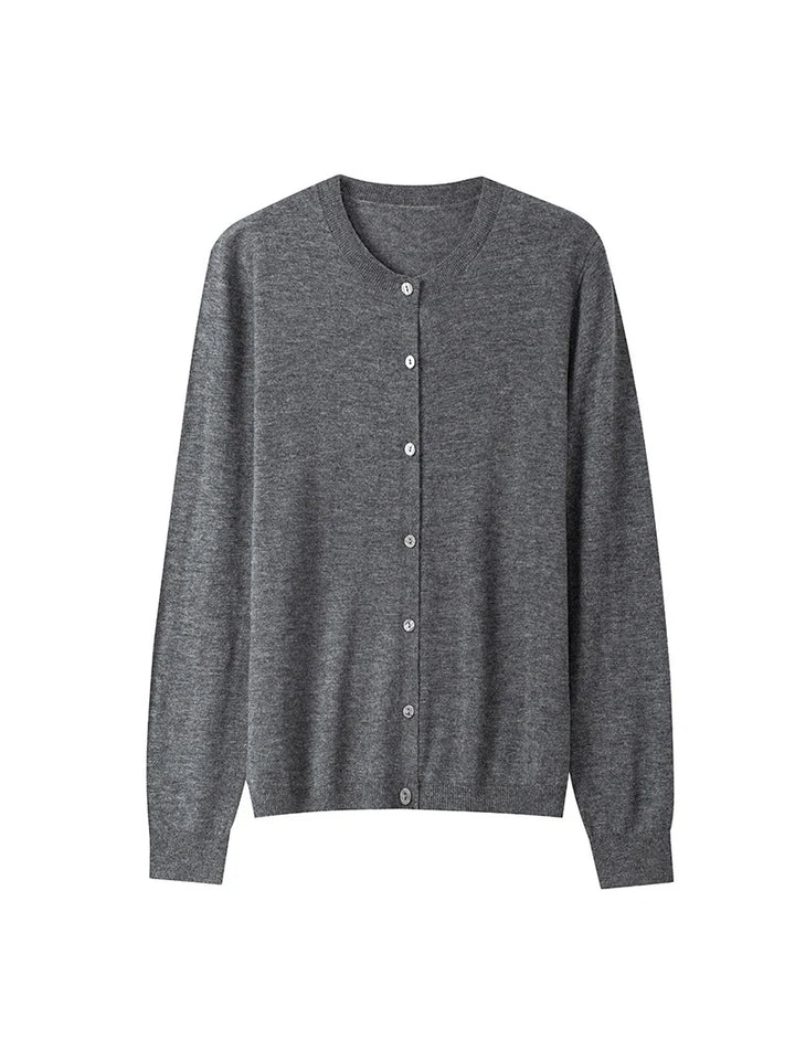 Women’s 100% Wool Button Cardigan