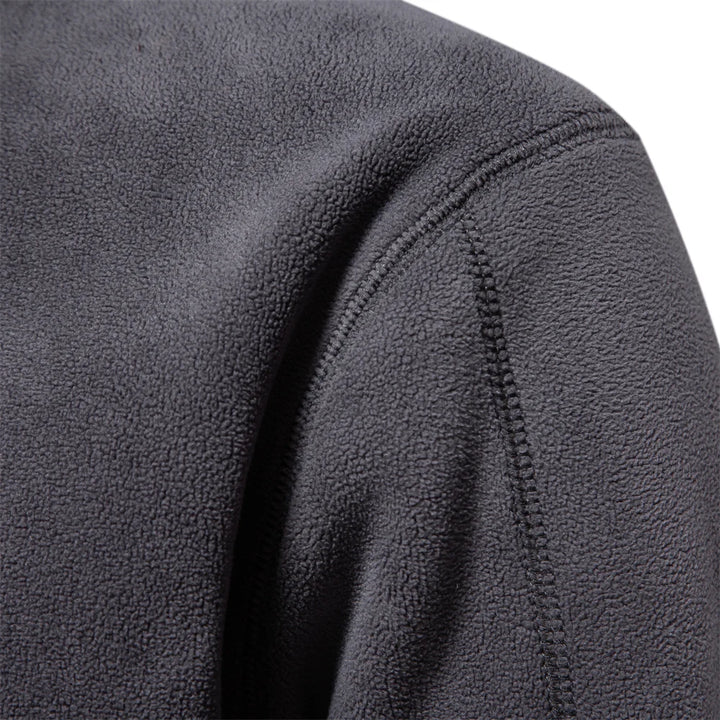 Men’s Warm Fleece Jacket – Thick Soft-Shell Pullover with Zipper