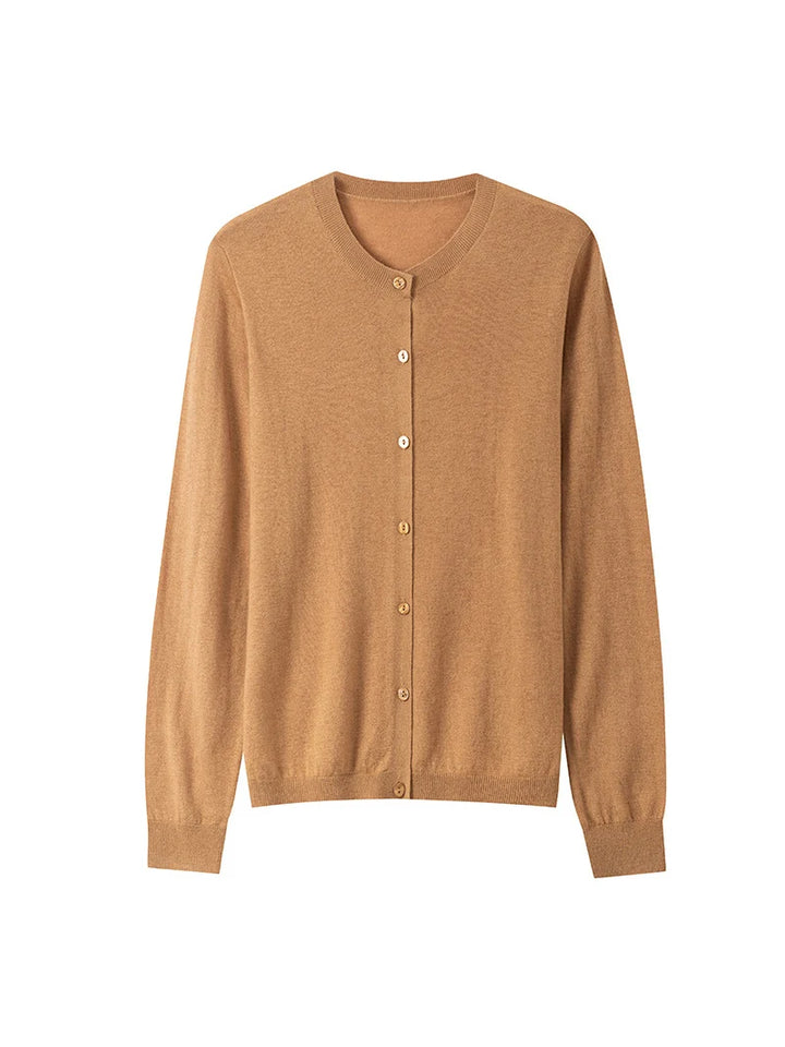 Women’s 100% Wool Button Cardigan