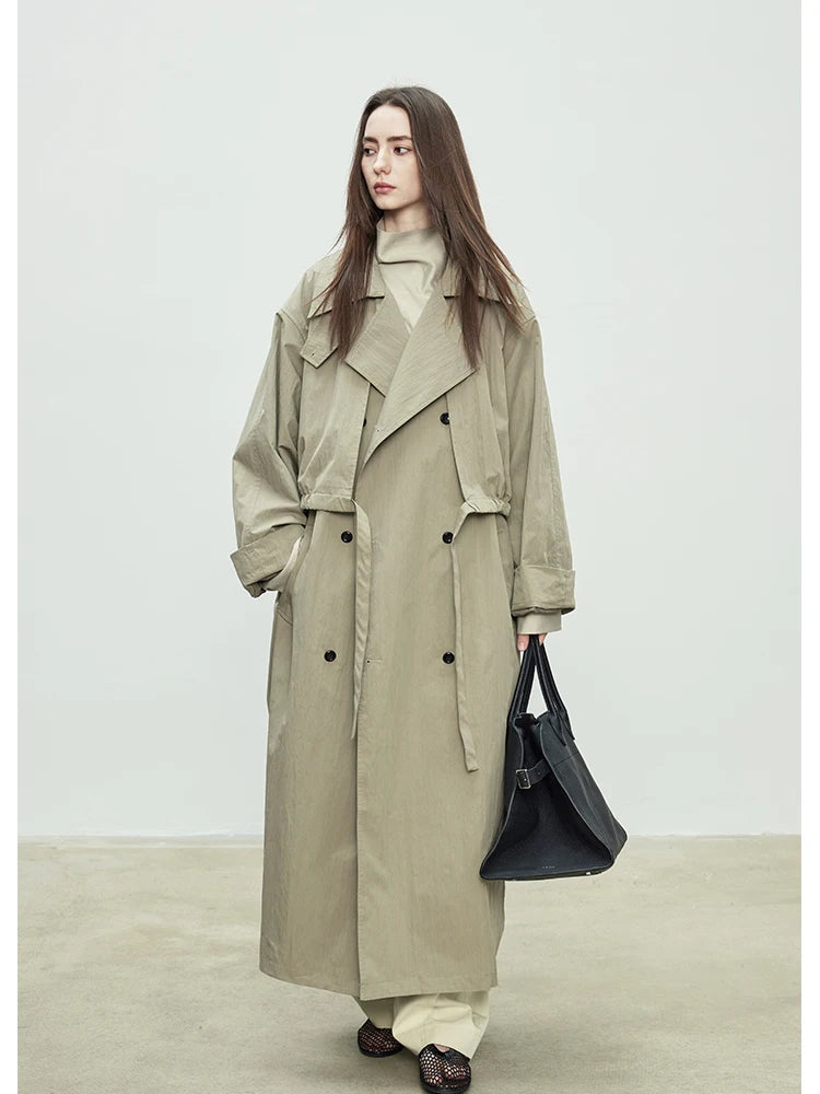 Women’s Oversized Khaki Trench Coat