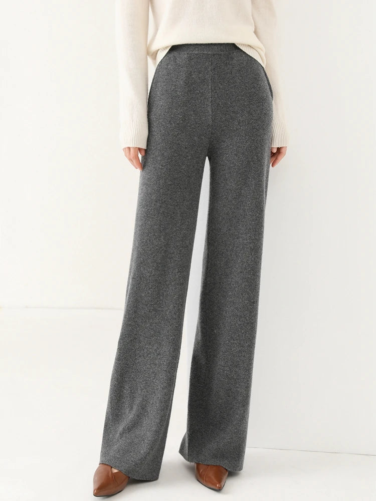 Women’s 100% Merino Wool Wide Leg Pants