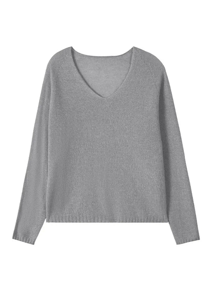 Women’s Cashmere Silk Pullover - V neck