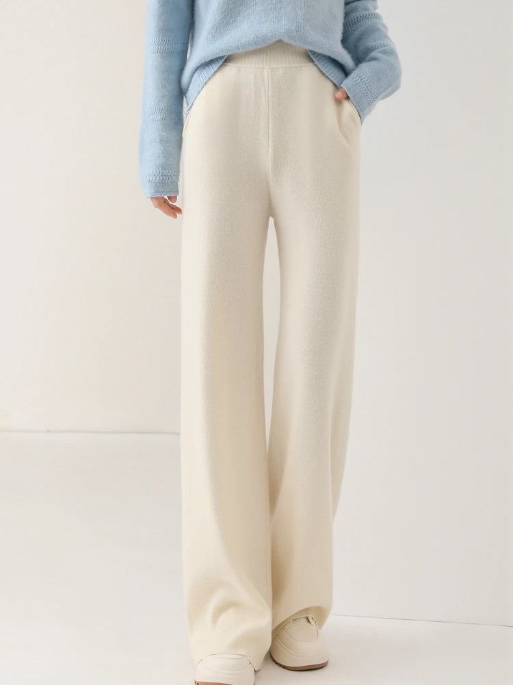 Women’s 100% Merino Wool Wide Leg Pants