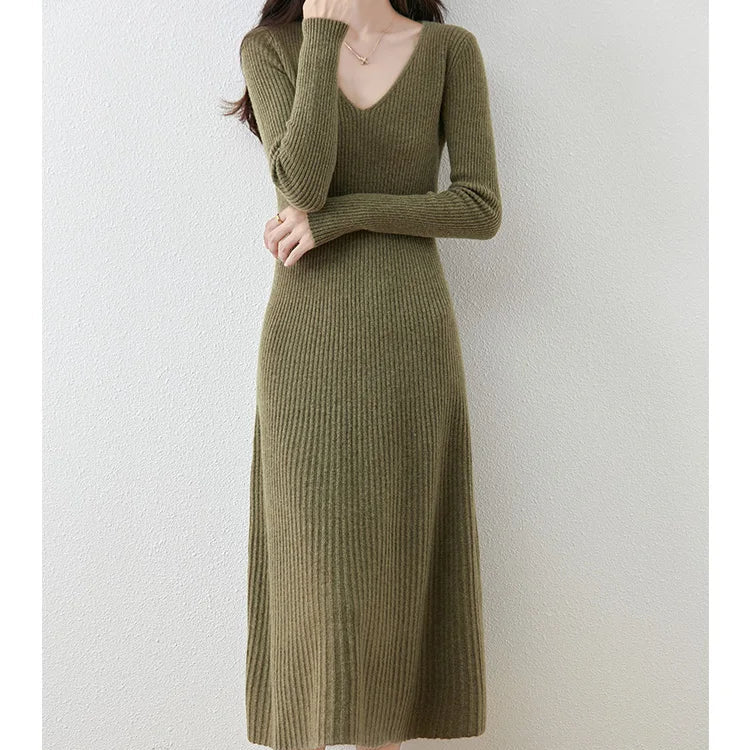 Women’s 100% Merino Wool Sweater Dress