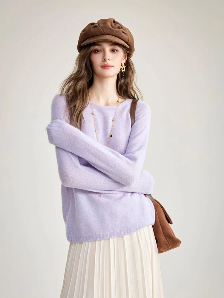 Women’s Cashmere Silk Pullover - V neck