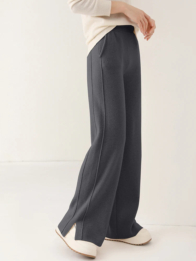 Women’s 100% Merino Wool Wide Leg Pants