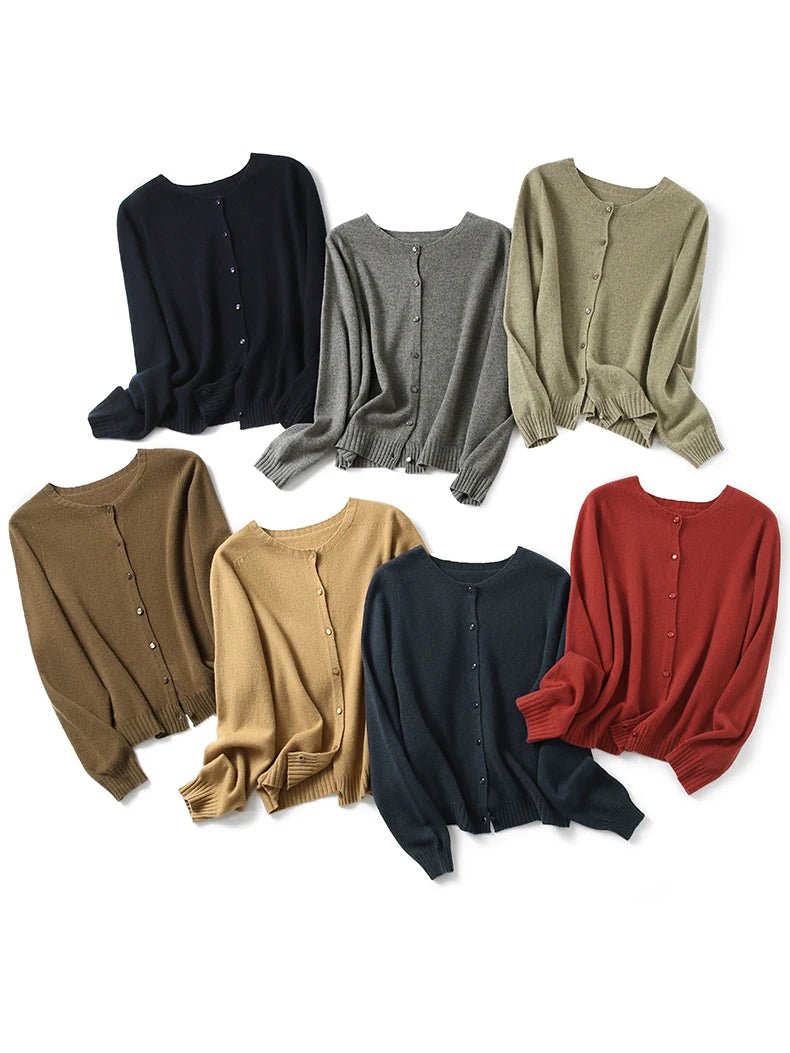 100% Merino Wool Women’s Cardigan