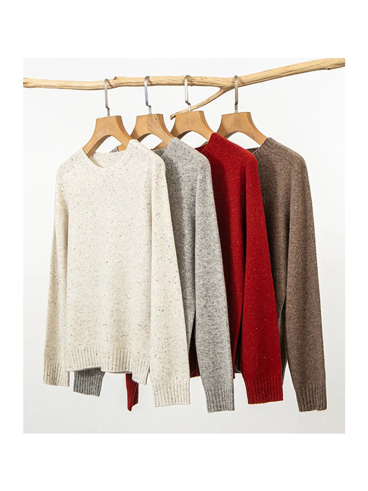 Women’s 100% Wool Pullover – Whole Garment Knit
