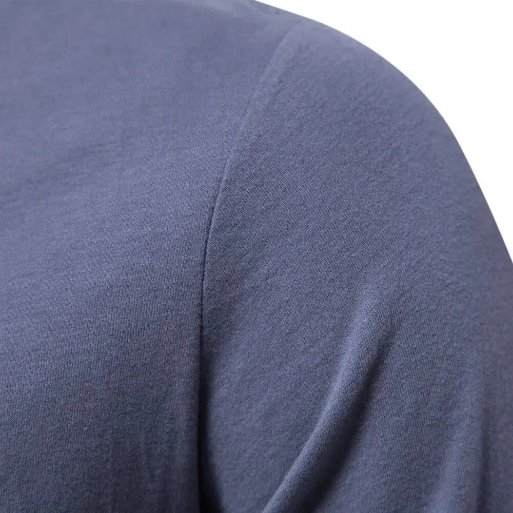 Men’s Solid Cotton Long Sleeve