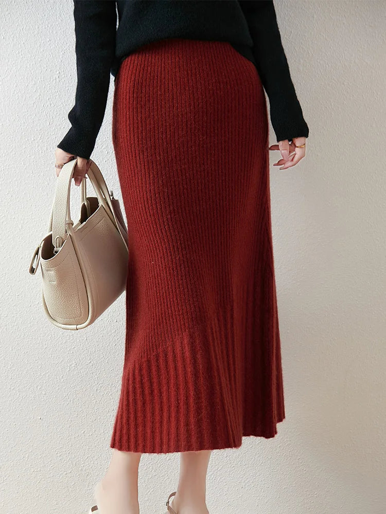 Women’s 100% Merino Wool Skirt