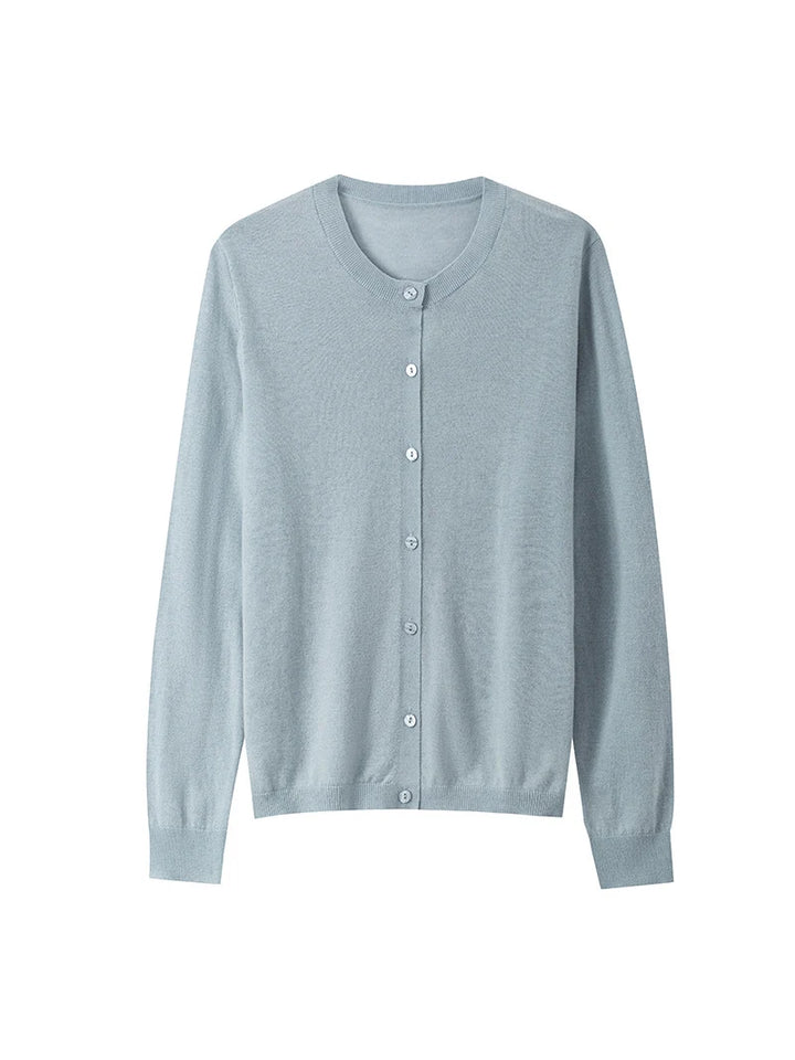 Women’s 100% Wool Button Cardigan
