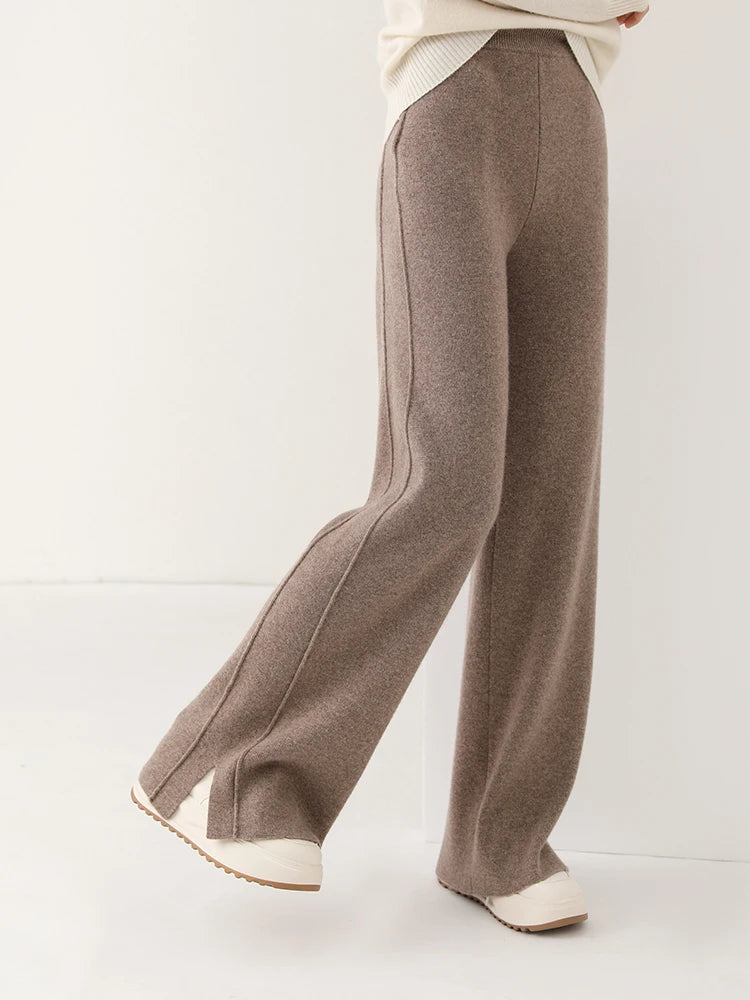 Women’s 100% Merino Wool Wide Leg Pants