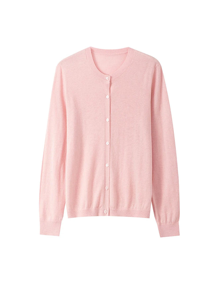 Women’s 100% Wool Button Cardigan