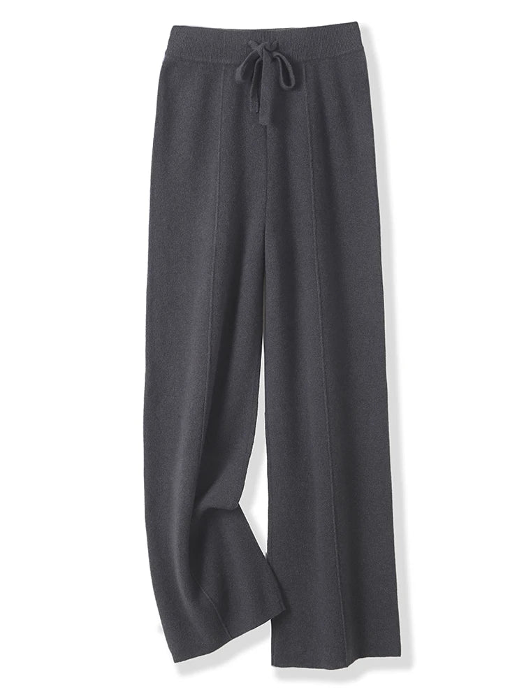 Women’s 100% Merino Wool Wide Leg Pants