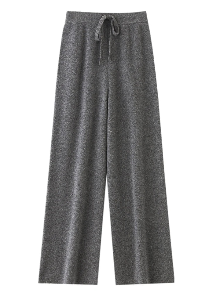 Women’s 100% Merino Wool Knitted Wide Leg Pants